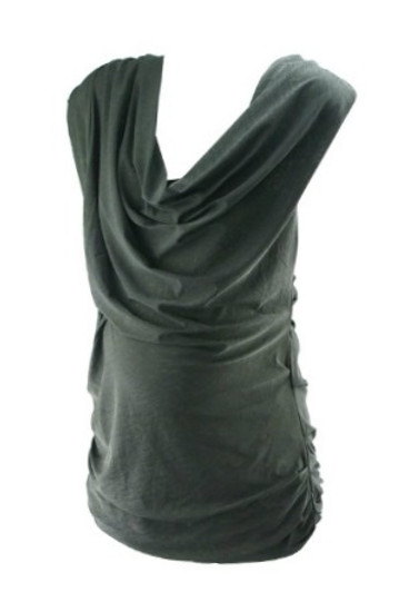 *New* Black Cowl Maternity Blouse by MM Couture by Miss Me for A Pea in the Pod Collection Maternity (Size Medium)