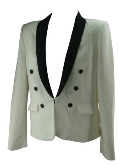 *New* White BCBG Maxazria Maternity Long Sleeve Maternity Blazer (Size Large) *New* White BCBG Maxazria Maternity Long Sleeve Maternity Blazer (Size Large)