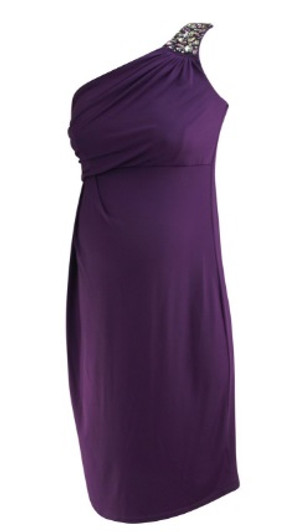 *New* Plum A Pea in the Pod Maternity One Shoulder Embellished Strap Special Occasion Maternity Dress (Size Small) *New* Plum A Pea in the Pod Maternity One Shoulder Embellished Strap Special Occasion Maternity Dress (Size Small)