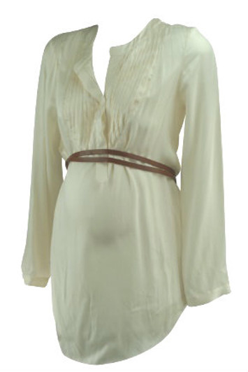 *New* Cream A Pea in the Pod Maternity Scoop Neck Belted Career Maternity Blouse (Size Medium) *New* Cream A Pea in the Pod Maternity Scoop Neck Belted Career Maternity Blouse (Size Medium)