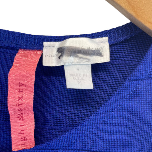 Electric Blue Pencil Fit Exposed Zipper Maternity Dress by Eight Sixty for A Pea in the Pod Collection (Like New - Size Medium) Electric Blue Pencil Fit Exposed Zipper Maternity Dress by Eight Sixty for A Pea in the Pod Collection (Like New - Size Medium)