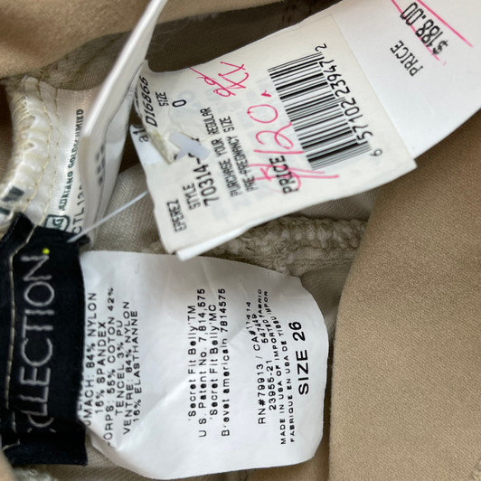 Cream AG Adriano Goldschmied The Legging  Ankle Super Skinny Ankle Maternity Jeans for A Pea in the Pod Collection  Maternity (Pre-OwnedSize 26)