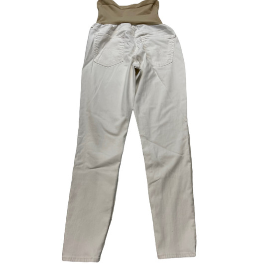 White AG Adriano Goldschmied for A Pea in the Pod Collection Maternity Skinny Maternity Jeans (Gently Used - Size 30)  White AG Adriano Goldschmied for A Pea in the Pod Collection Maternity Skinny Maternity Jeans (Gently Used - Size 30)