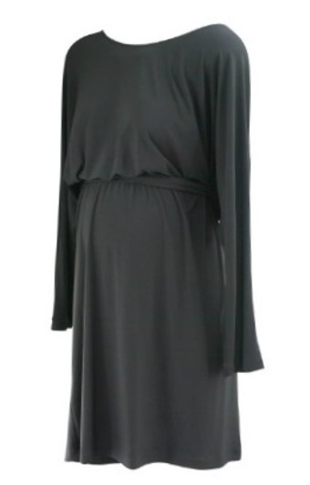 *New* Black Max and Cleo Maternity Scoop Neck Wrap Maternity Dress for A Pea in the Pod Collection Maternity (Size Large)