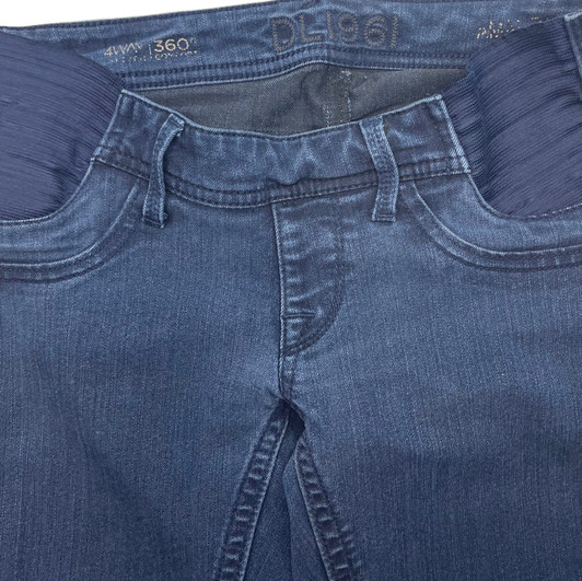 Blue DL 1961 Maternity Skinny Maternity Jeans (Second Hand - Size 24) Blue DL 1961 Maternity Skinny Maternity Jeans (Second Hand - Size 24)