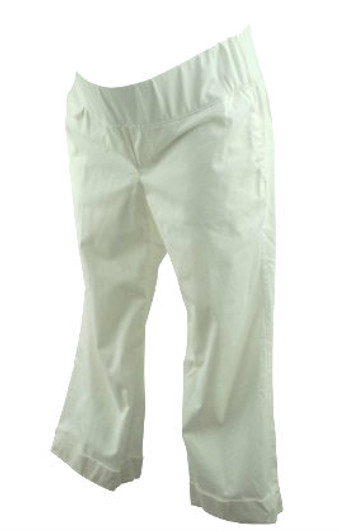 White GAP Maternity Cuffed Capri Maternity Pants (Gently Used - Size 8 Regular) White GAP Maternity Cuffed Capri Maternity Pants (Gently Used - Size 8 Regular)