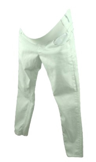 White Asos Maternity Skinny Under the Bump Waistband Maternity Jeans (Gently Used - Size 6)