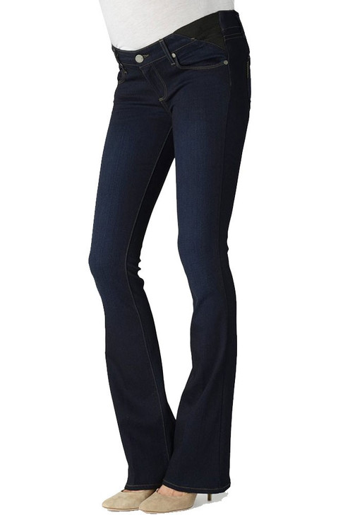 Dark Wash Paige Maternity Skyline Boot 