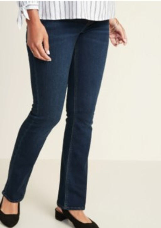 Blue Denim Old Navy Maternity The Rockstar Demi Bootcut Maternity Jeans (Gently Used - Size 2)