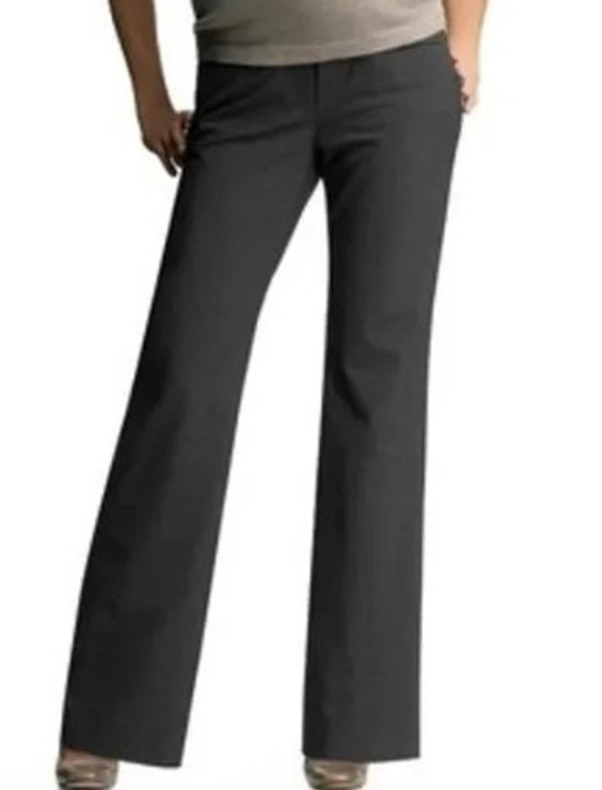 Gap Maternity Perfect Trouser in Grey Career Maternity Stretch Pants (Like New - 2A)