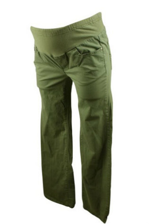 Green Khaki Mimi Maternity Casual Pants (Like New - Size X-Small)