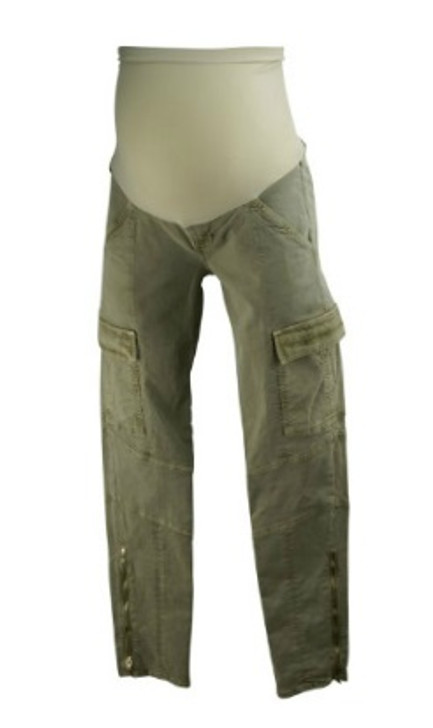 *New*  Olive J Brand Jeans For A Pea In The Pod Collection Maternity  Full Panel Cargo Skinny  Maternity Capris