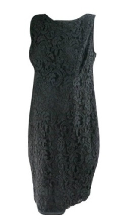 *New* Black A Pea In The Pod Maternity  Full Lace Shift Maternity Dress With Missing Belt