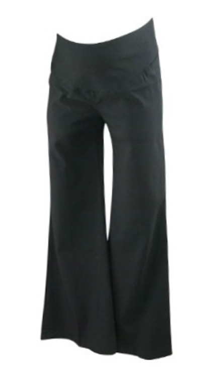 *New* Black A Pea in the Pod Maternity Wide Leg Career Maternity Pants (Size X-Small)