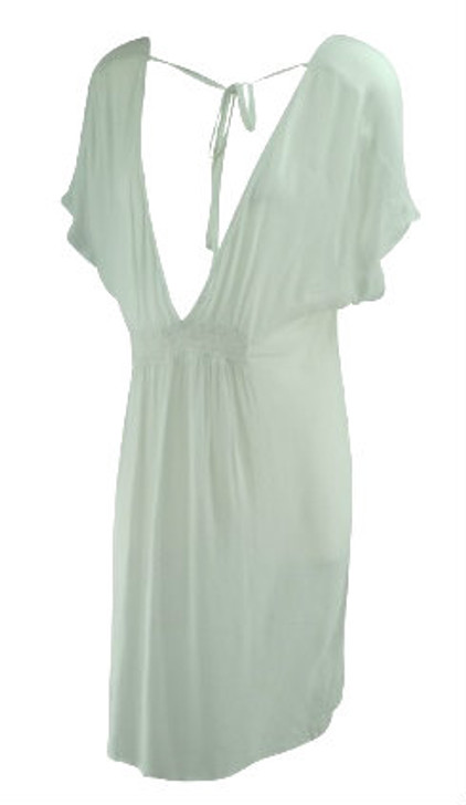 *New* White A Pea in the Pod Maternity Adjustable Beach or Pool Maternity Cover Up (Size Large)