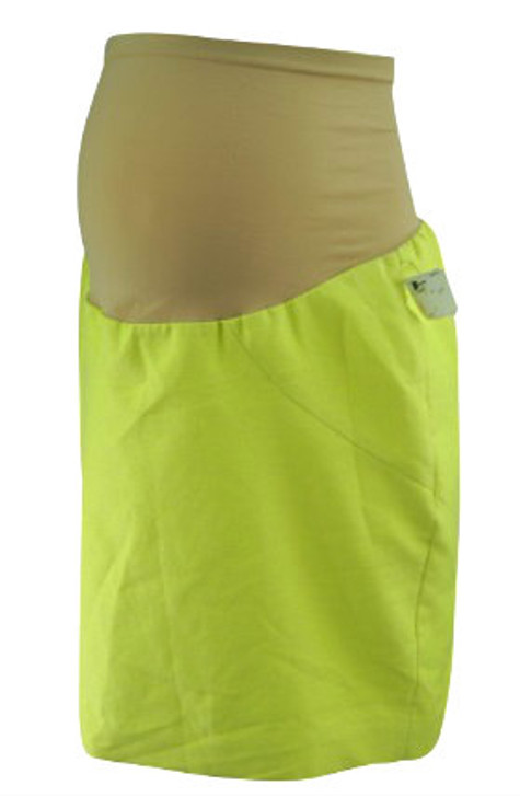 *New* Lime Green A Pea in the Pod Collection Maternity Career Maternity  Skirt with Slit on back with Minor Flaw (Size Small)