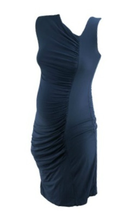 *New* Deep Navy A Pea in the Pod Collection Maternity Ruched Career Maternity Dress (Size Medium)