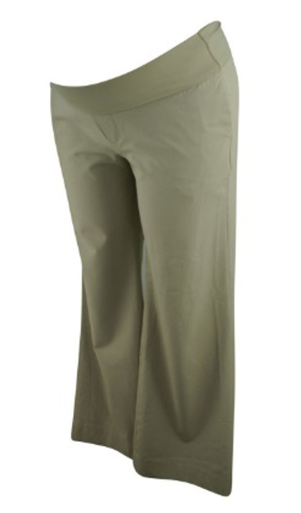 Khaki GAP Maternity Wide Leg Career Maternity Pants (Gently Used - Size 10)