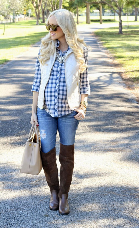 Spice Up Your Maternity Wardrobe With Plaid Prints - Motherhood Closet ...