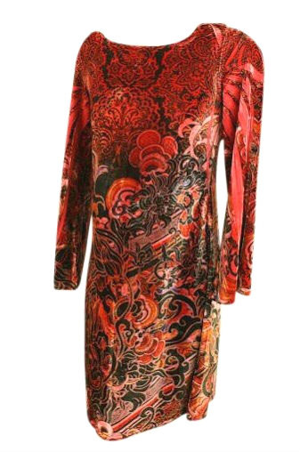 Red / Black Velvet Cato Maternity Long Sleeve Dress (Like New - Size  Medium) - Motherhood Closet - Maternity Consignment