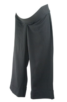 Black JW Japanese Weekend Maternity 3/4 Wide Leg Maternity Pants (Like ...