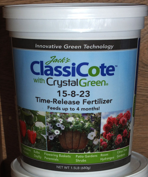 Jack's ClassiCote time-release fertilizer.