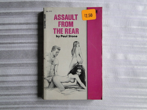Vintage Adult Paperback Book/Novel  Assault From The Rear    An Eros Goldstripe Publication    Blackpool Library                SK6