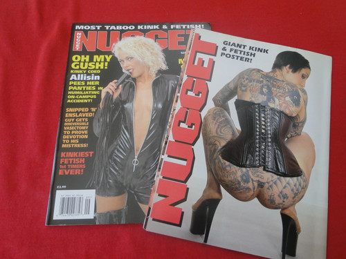 Vintage Nude Erotic Sexy Adult Magazine Nugget September 2000  B3
