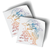 Gradient Drawing - The Desert Is For Everyone (3" x 3" Vinyl Sticker -- Pack of Two!)