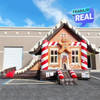 Casa inflable navideña para eventos