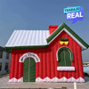 Casa inflable navideña tamaño 6x4