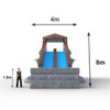 Deslizador inflable Tronco Extremo 27 X 6 X 9.8 metros.