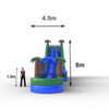 Deslizador Trueno Tropical inflable para diversión
