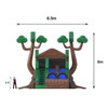 Deslizador inflable casa en el árbol