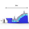 Deslizador de tiburones inflable personalizado