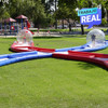 Juego inflable Criss Cross para eventos comerciales