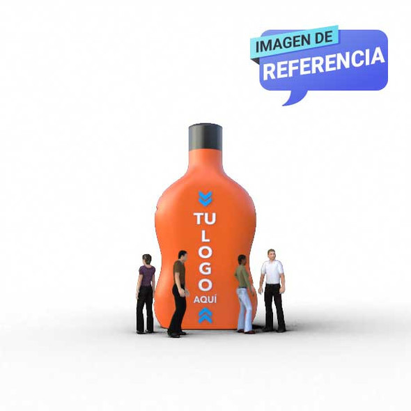 botella de champan inflable bogota render Bogotá