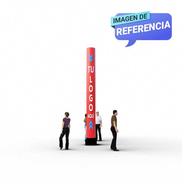 Sky Dancer Tubular Inflable Rojo Referencia