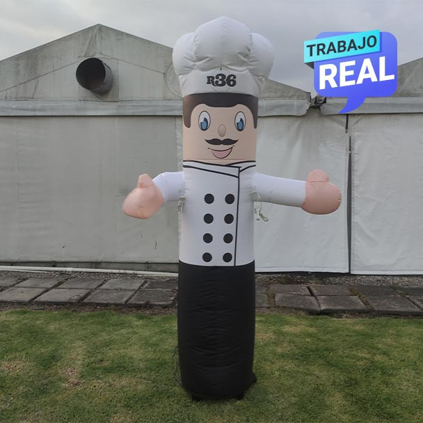 llamador inflable chef