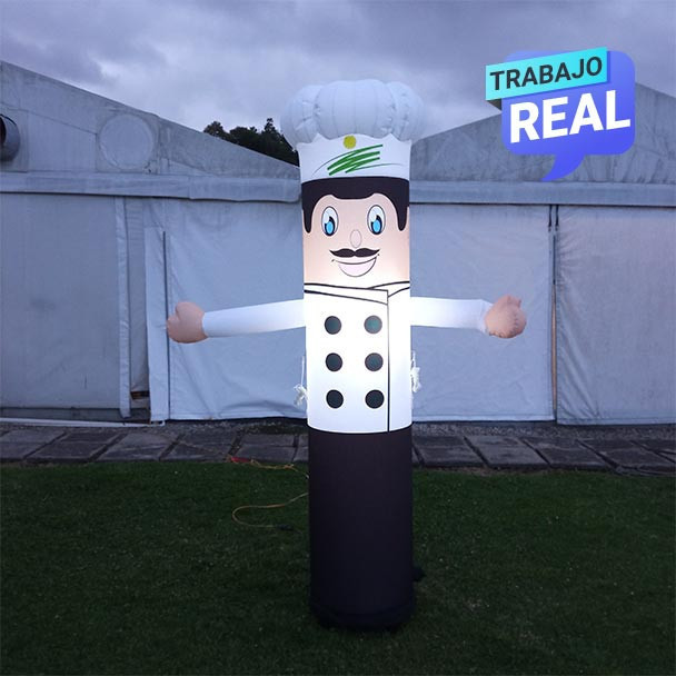 muñeco llamador chef