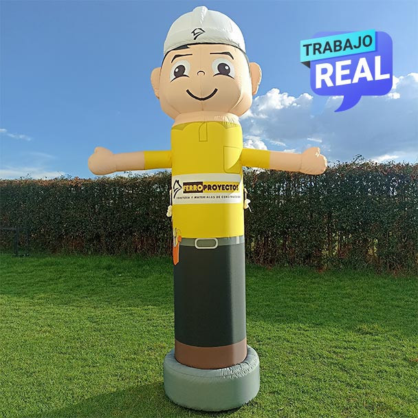 llamador inflable obrero