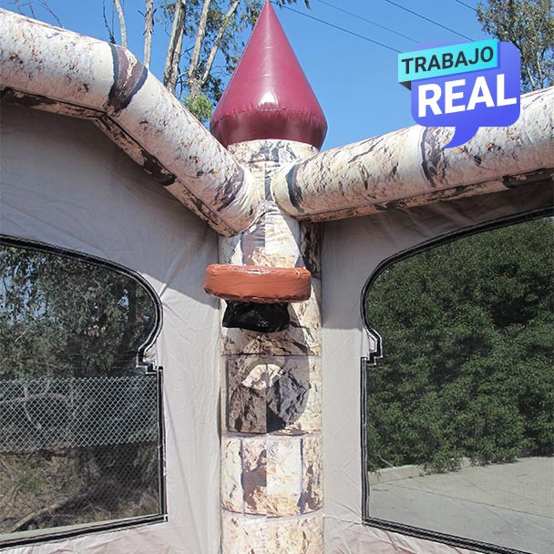 Castillo inflable para áreas de juego