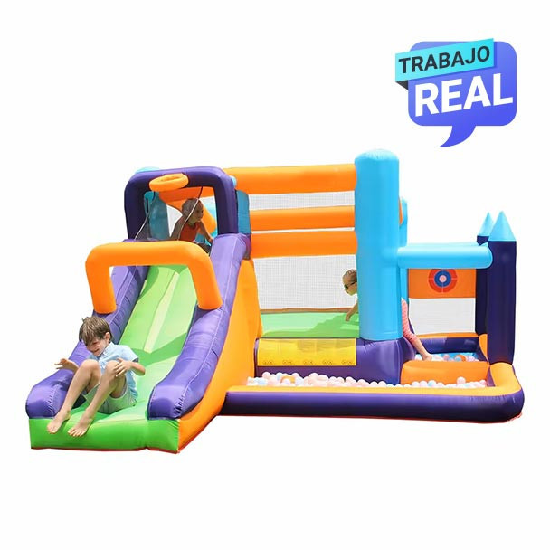 Juego inflable resistente para interiores y exteriores