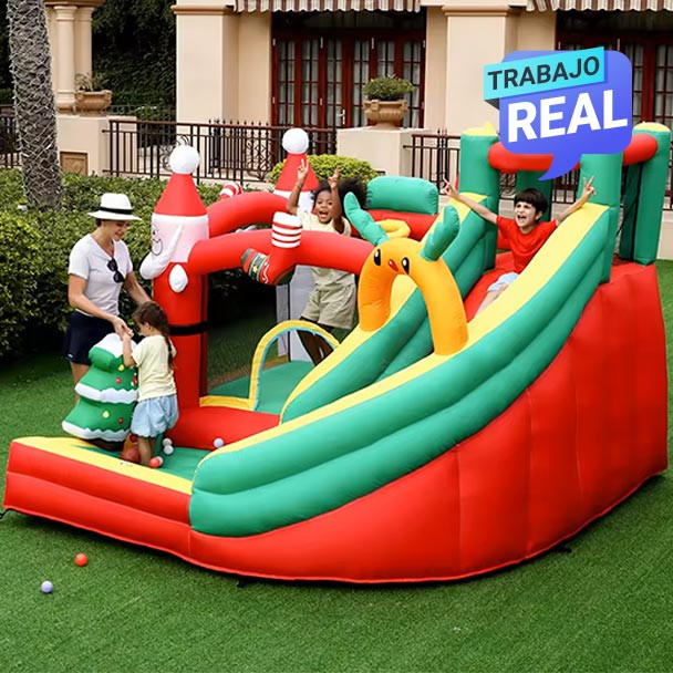 Combo Saltarín Inflable Navidad #3 - 3.1 X 2.9 X 2.3 metros.