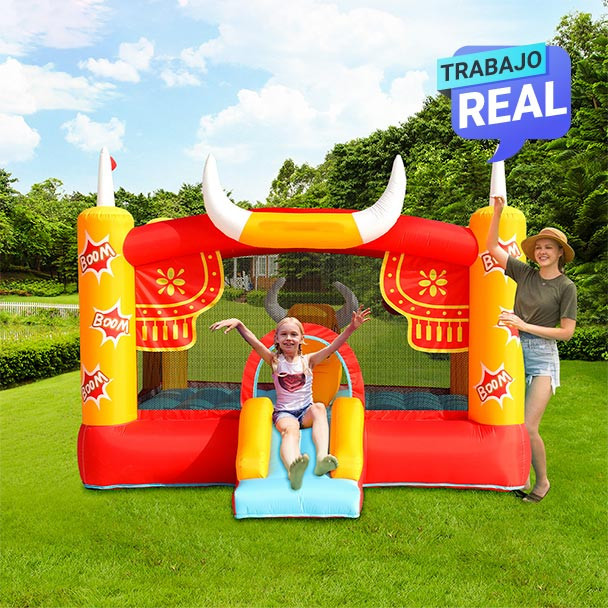 Saltarín Bull inflable de alta resistencia