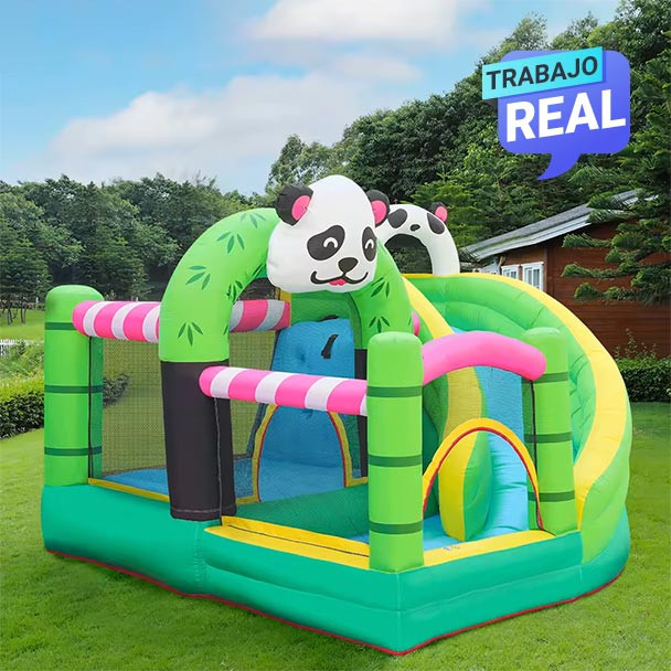 Combo Bambu Panda Inflable para niños