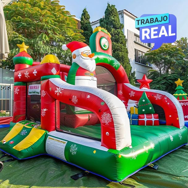Inflable Navideño Papa Noel 5.5x4 metros
