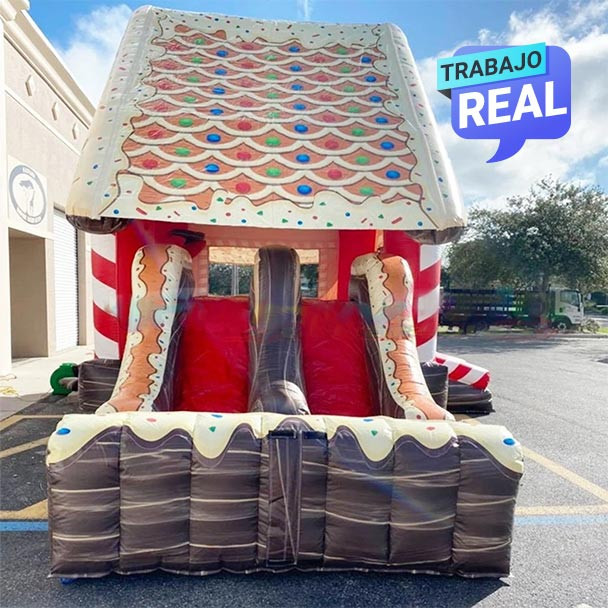 Casa de Jengibre inflable para publicidad