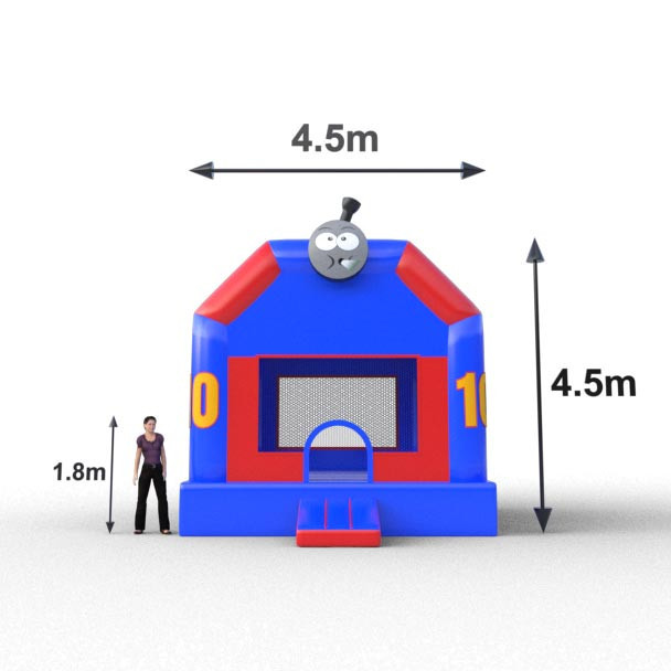 Inflable de estación de tren resistente para niños