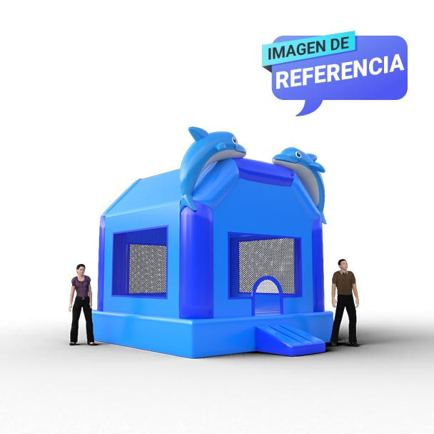 Inflable Saltarín Flipper en acción